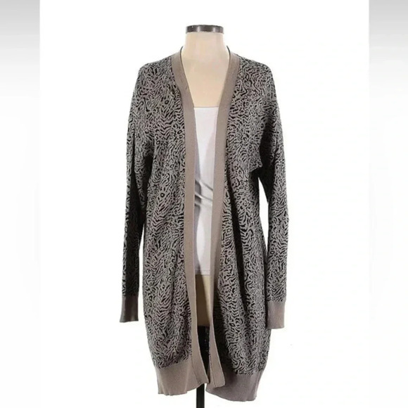 Anthropologie Sanctuary Long Sleeve Open Front Animal Print Cardigan Size S - Picture 1 of 2